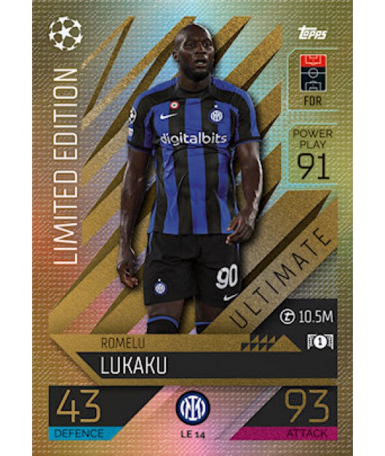 Topps Match Attax Extra Champions League 2022/2023 Limited Edition Romelu Lukaku (FC Internazionale Milano)